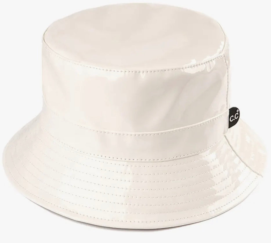 Kids Rain Hat Bucket Style Shiny