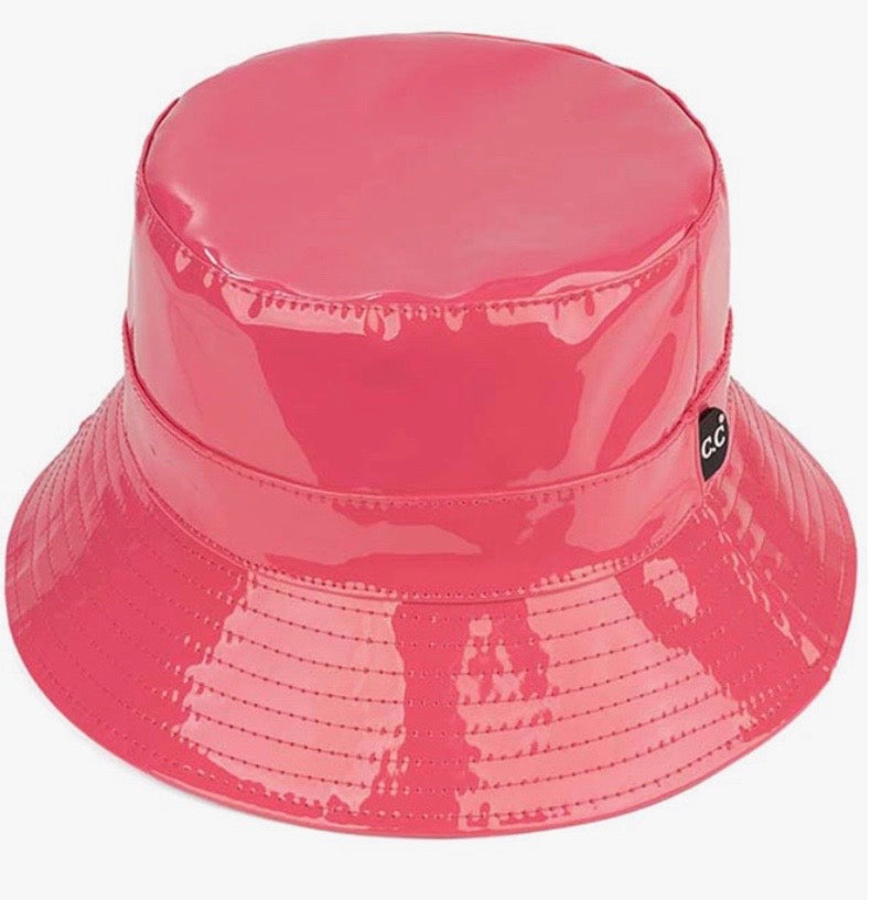 Kids Rain Hat Bucket Style Shiny