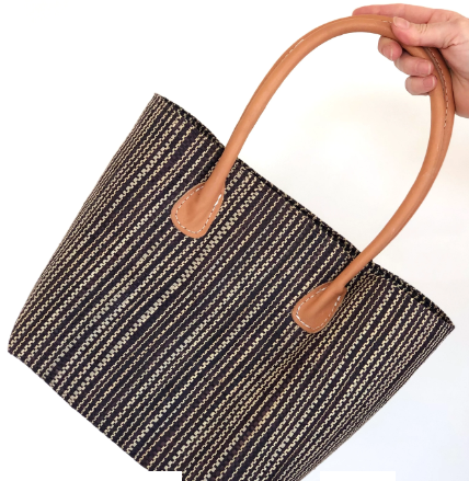 Soubic Solid Color Straw Basket Bag