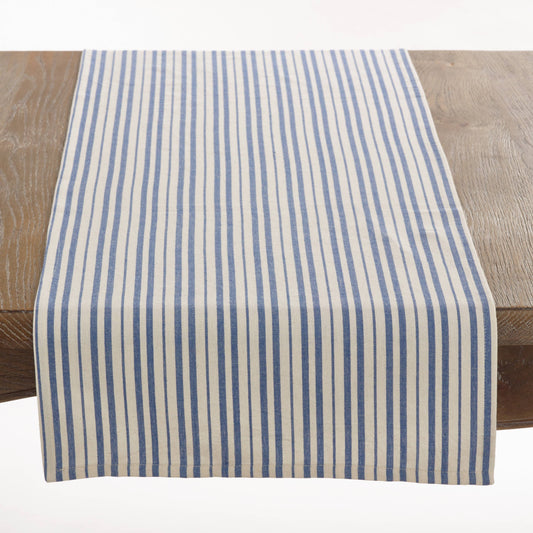 Blue Striped Table Runner