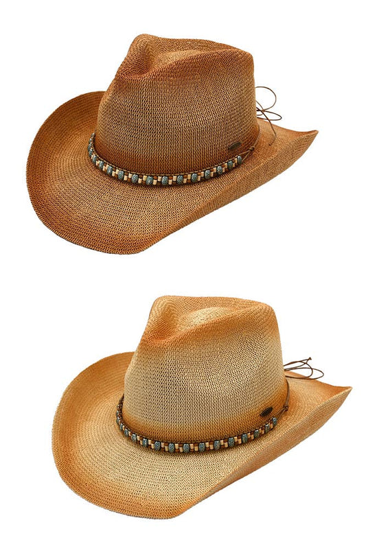 Gradient Two Tone Cowboy Hat