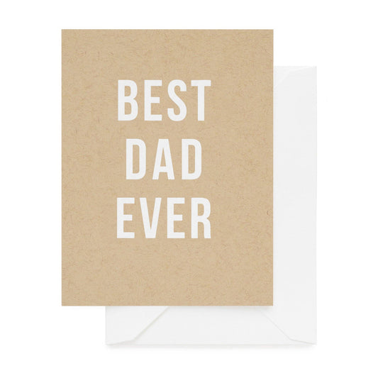 Best Dad Ever in Classic Wald & Sea Karft Paper