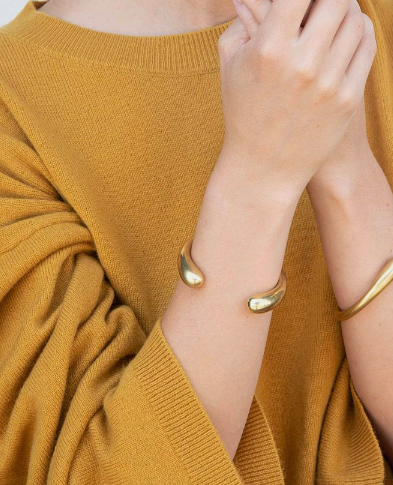 Modern Classic Brass Cuff Bracelet, 100% Recycled Brass, Made by an Artisan's Collective Africa