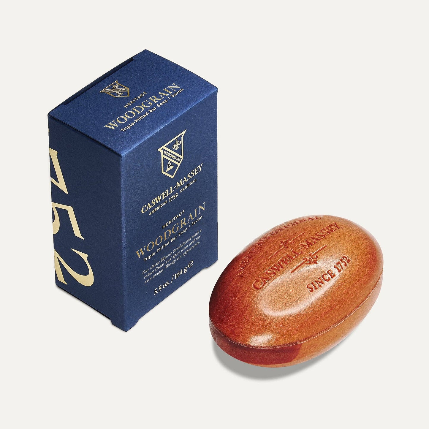 Woodgrain Sandalwood Bar Soap, Made in the US since 1772