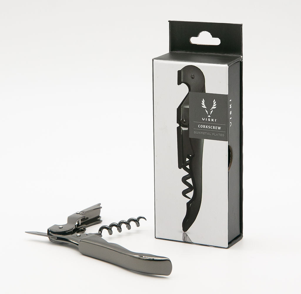 Gunmetal Plated Corkscrew Wine Opener