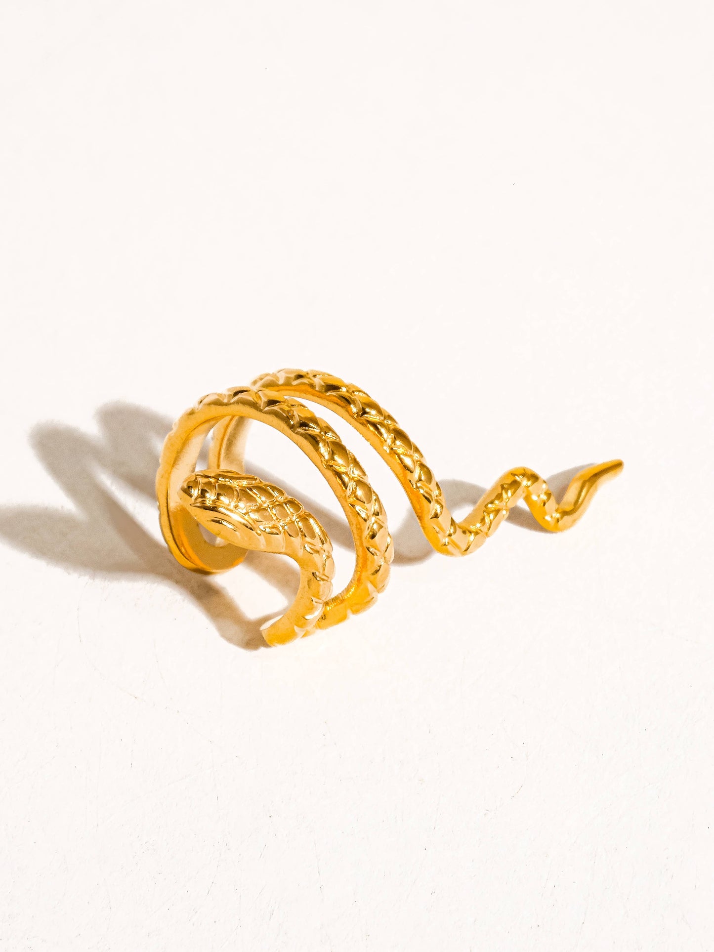 Khari 18K Gold Non-Tarnish Serpent Ear Cuff