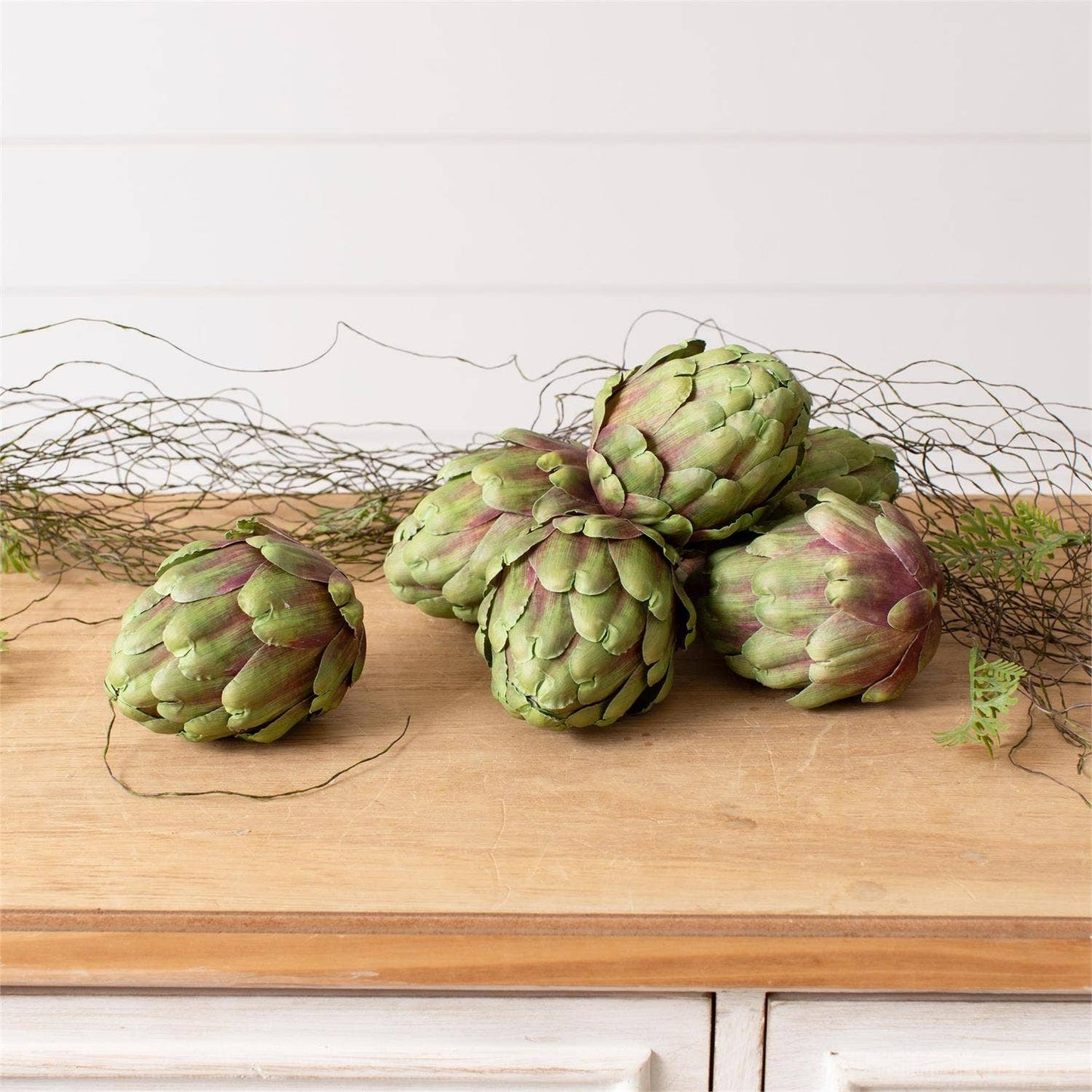 Green Faux Artichoke, Sold Separately
