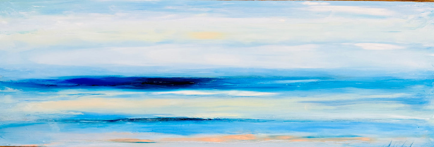 Helen Hadley Original Painting 17" x 5"