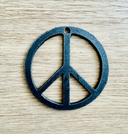 Metal Peace Sign 3"