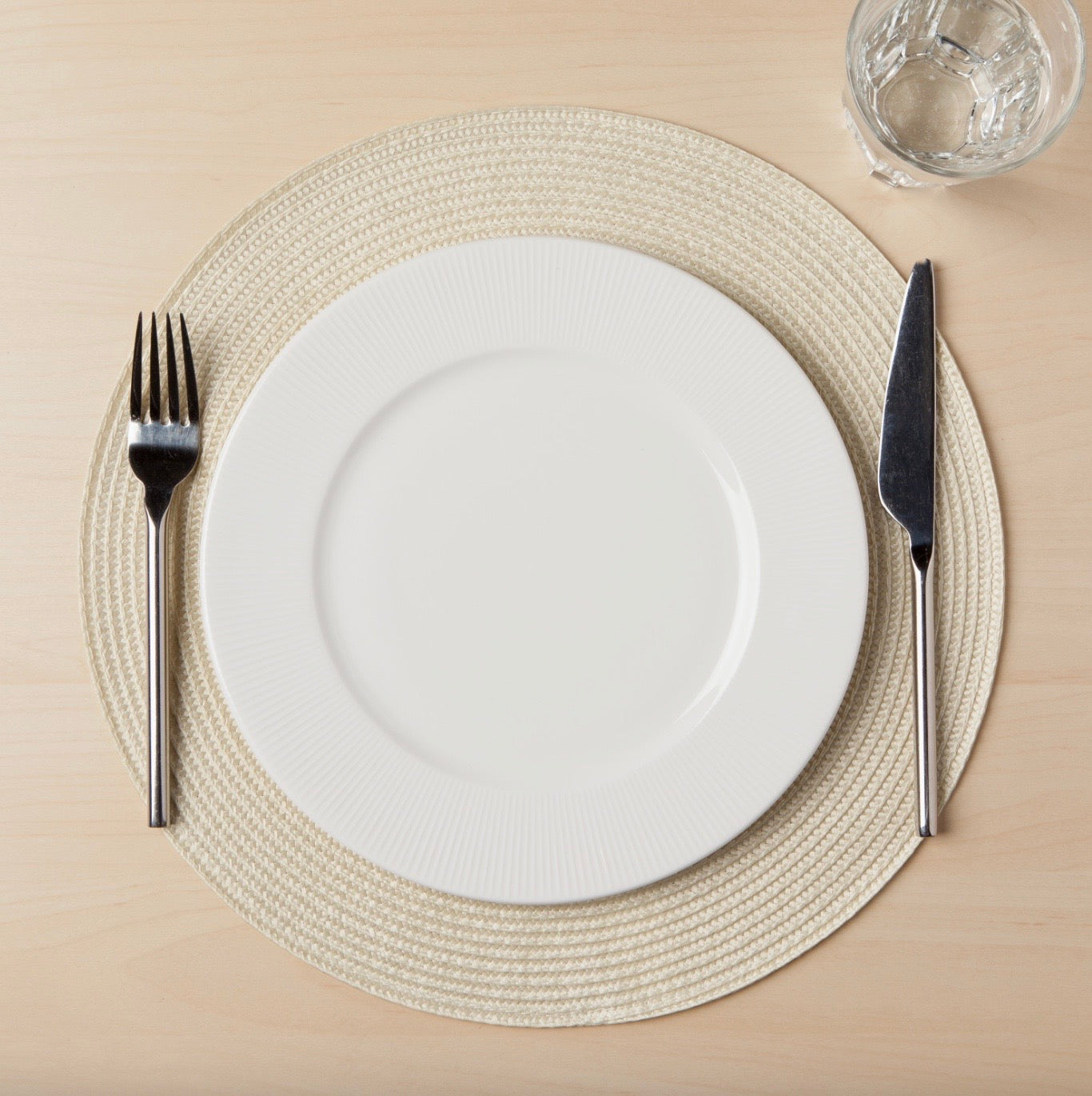 Ivory Round Placemat