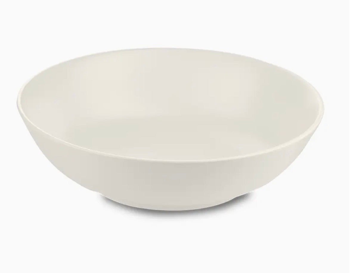 European Serving Bowl Matte White 11"