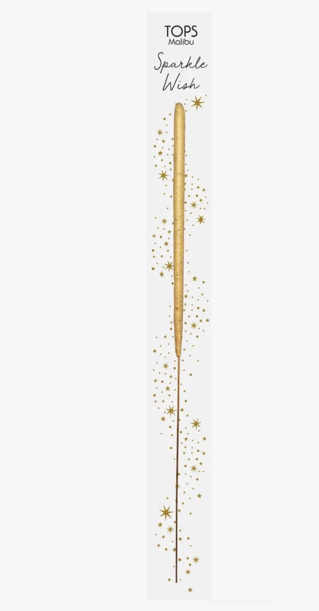 Wish 6.75" Sparkler Wand Card - Sparkle Wish - Gold