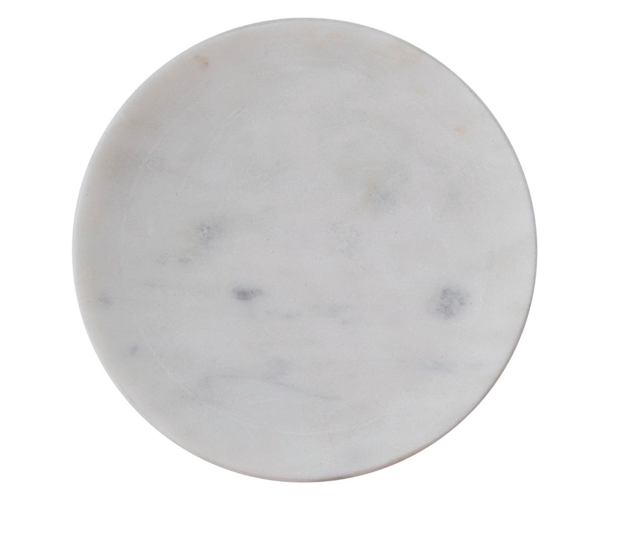 Marble Dish Round - White - 5"