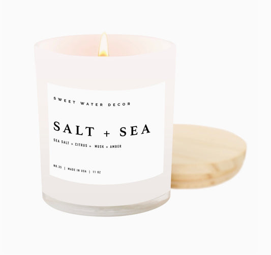 Candle Salt + Sea, Soy 11 oz