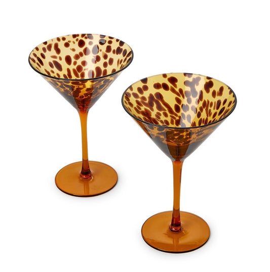Tortoise Martini Glasses