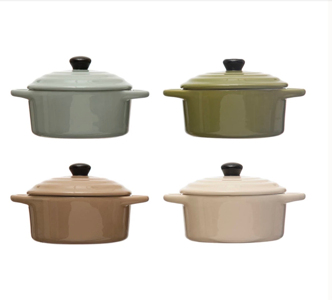 Brie Baker, Mini, 4 Color Options: cream, tan, green or blue