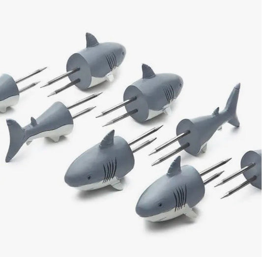Shark Corn Holders, 4 pairs in a set