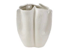 Olivia Order:  Pod Urchin Vase, Cream Ceramic, 2 size options