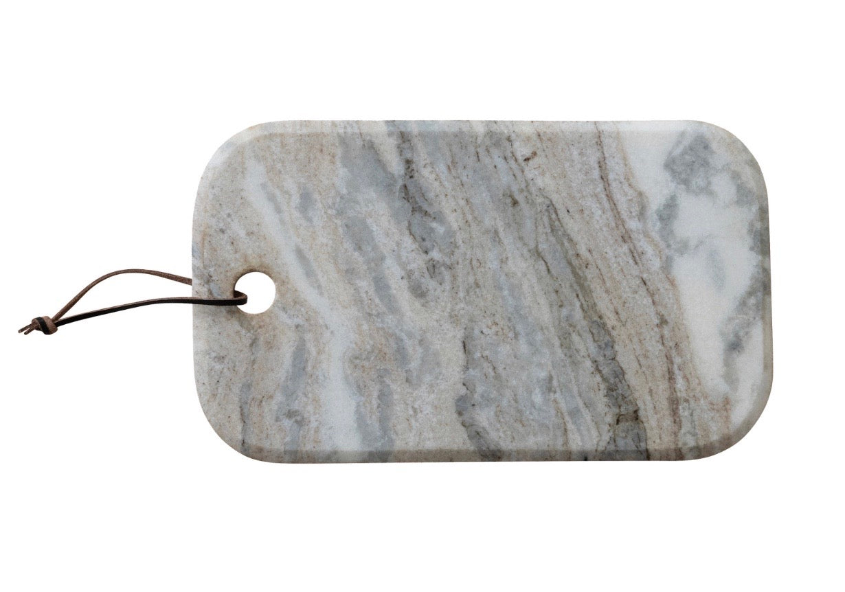 Marble Tan Serving Board 15" x 9" approx