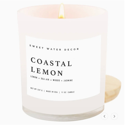 Candle Coastal Lemon, Soy 11 oz
