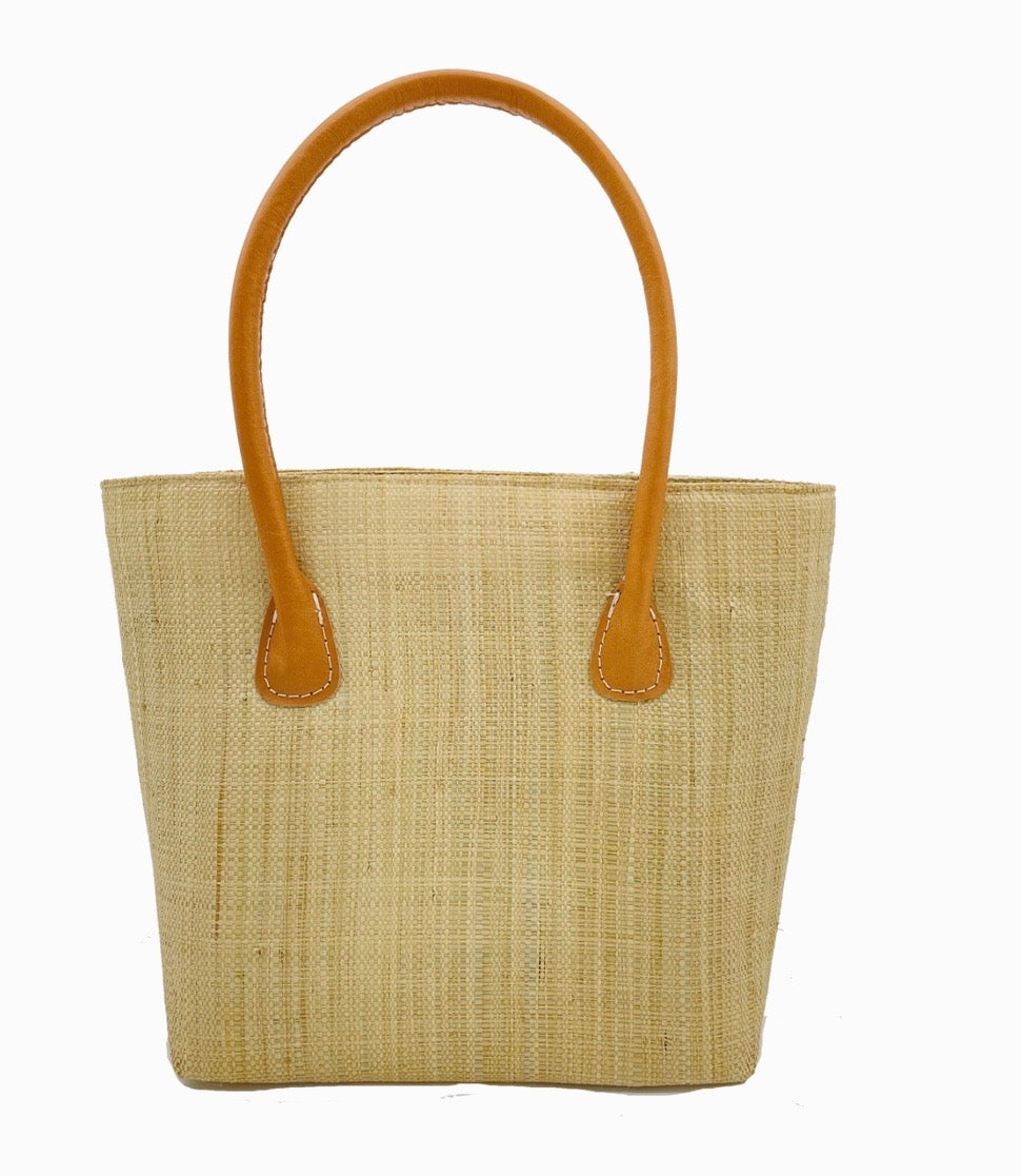 Soubic Solid Color Straw Basket Bag