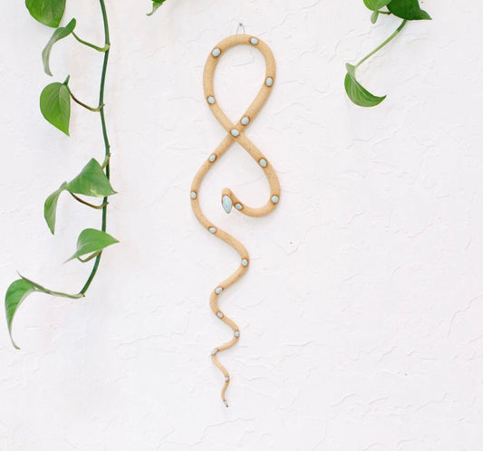 Ceramic Wall Snake Decorative, Large