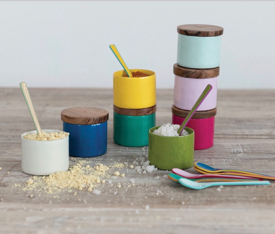 Mini Pinch Pot Bright Enamel, 8 Various Colors, 1.75"