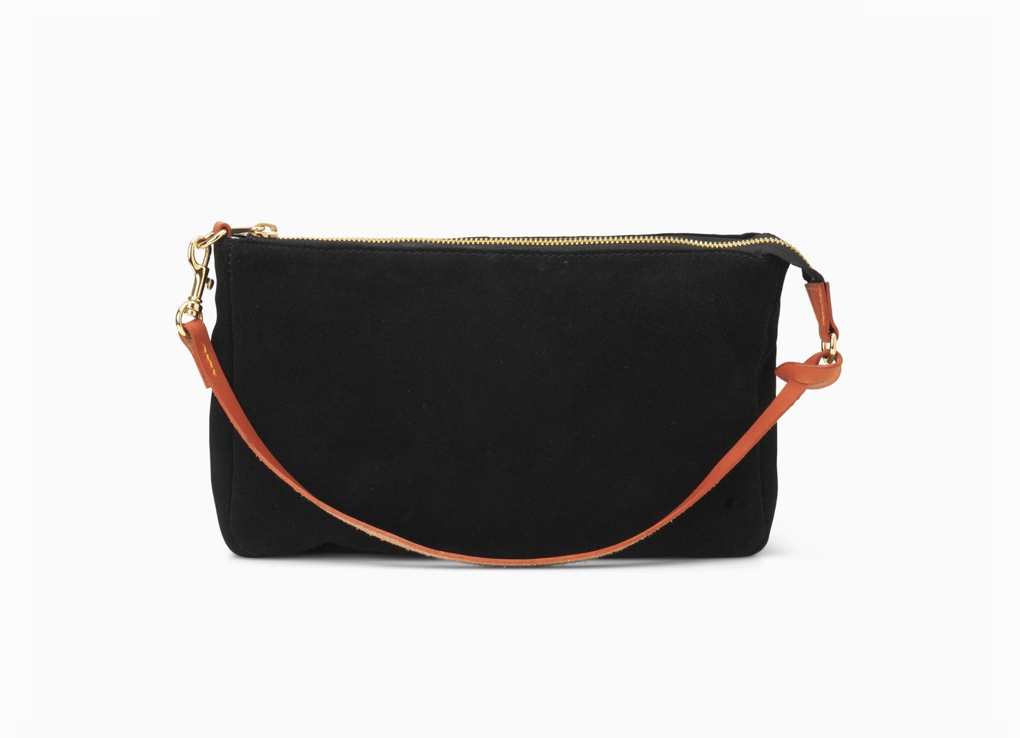 Suede Shoulder Bag - Jet Black