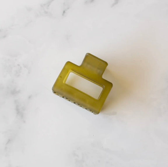 Ice Matte Kylie Hair Clip, Various Color Options 2"