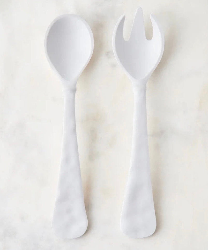 Order for Pam: Oval Platter Oyster Edge XL Matte White Melamine 22.5" and Servers