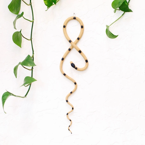 Ceramic Wall Snake Decorative, Large