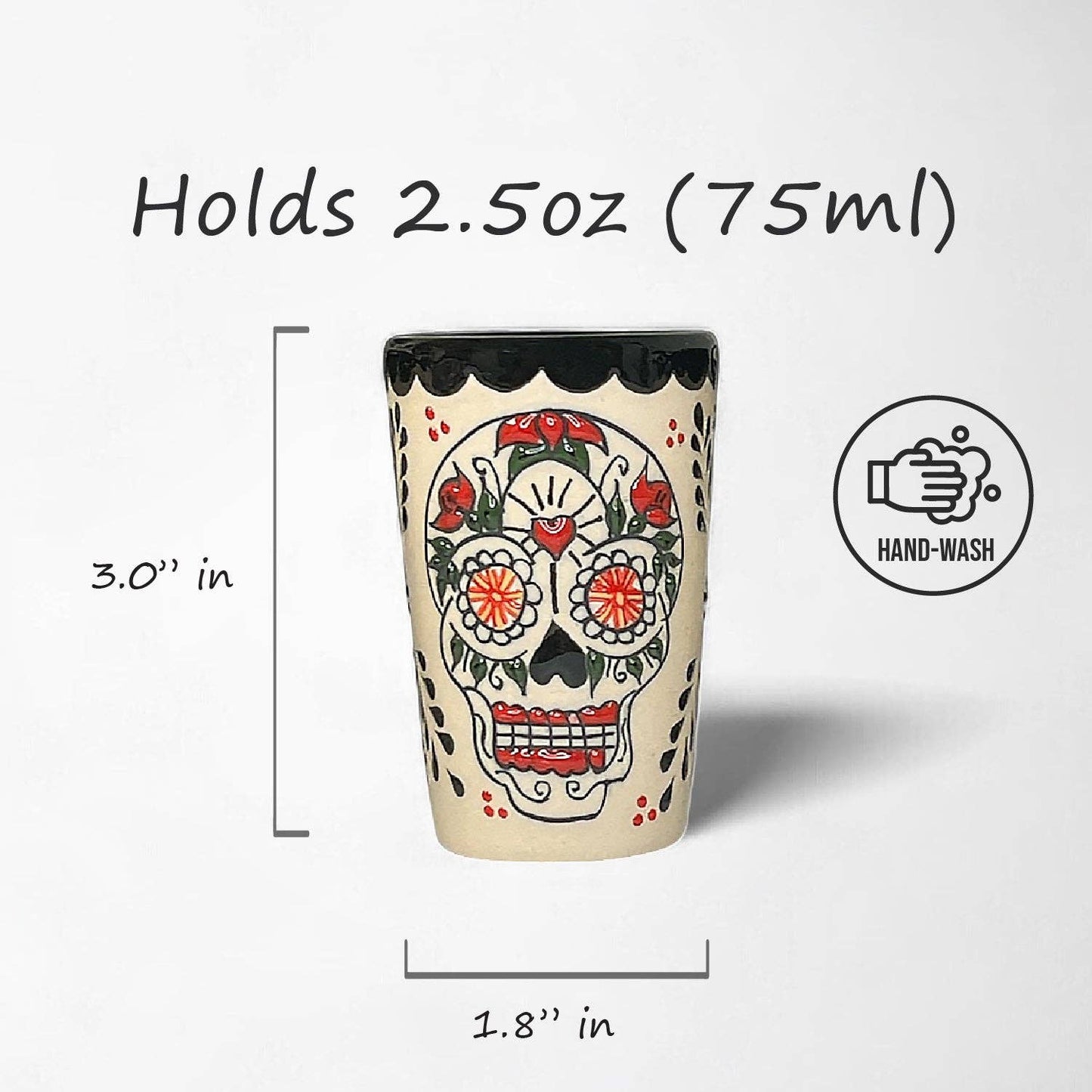 Tequila Shot Glasses, Hand Made in Mexico
