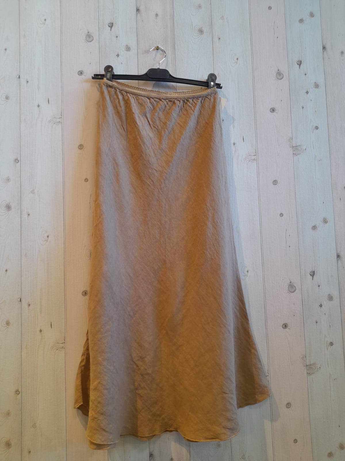 Linen Bias Cut Skirt, 100% Linen, Made in Italy