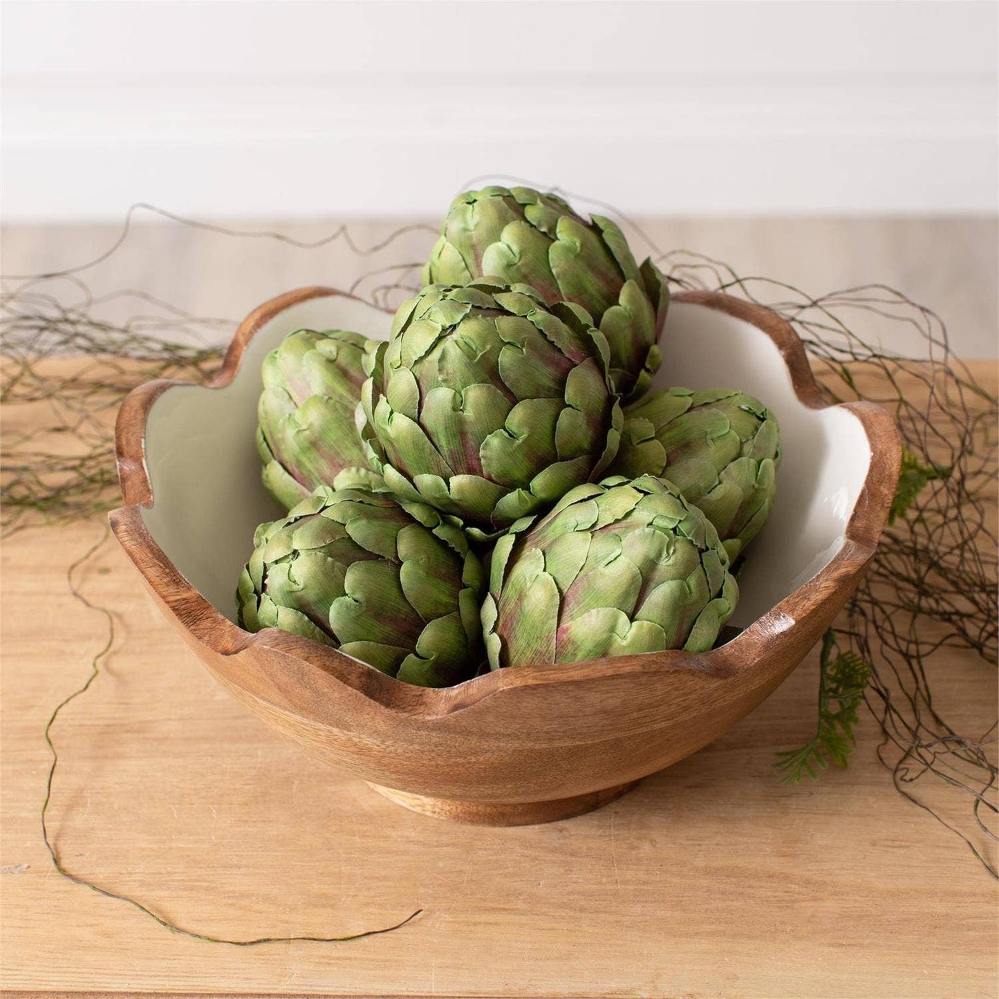 Green Faux Artichoke, Sold Separately