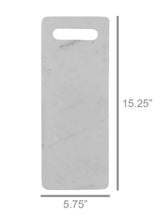 Load image into Gallery viewer, Marble Rectangle Board Oval Handle White Moyo
