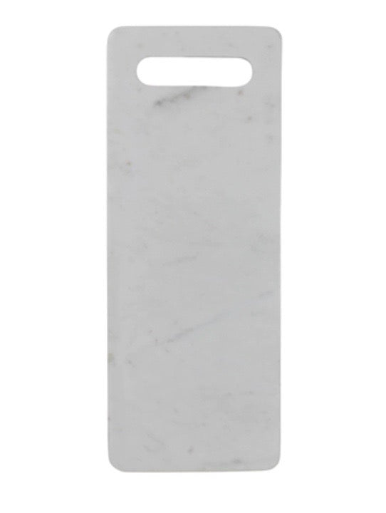 Marble Rectangle Board Oval Handle White Moyo